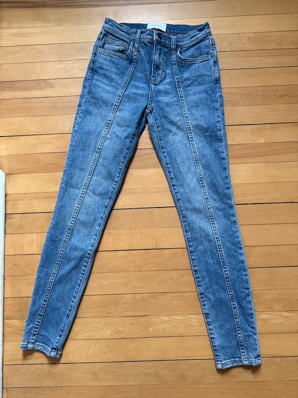 Current/Elliott The High-Waist Ankle Skinny Stiletto Jeans - 25 - EUC